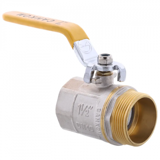 Кран кульовий СК 1 1/2" ГШВ YELLOW ART.607 (WP0083)