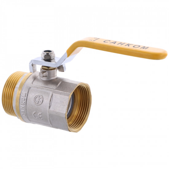 Кран кульовий СК 1 1/2" ГШВ YELLOW ART.607 (WP0083)