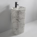 Раковина моноблок MIXXUS PREMIUM DIVERSE-1101 MARBLE 460х380х840mm с отверстием под смеситель и переливом