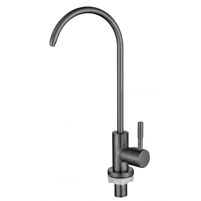 Кран для питної води Mixxus MONO-07.SUS FILTER Graphite з нержавіючої сталі (MI6562)