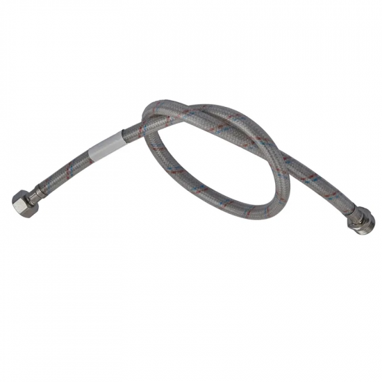 Гибкий шланг для подключения воды гайка 1/2'' - штуцер 1/2'' (150 см) (силикон. оболочка) Zerix (ZX3)