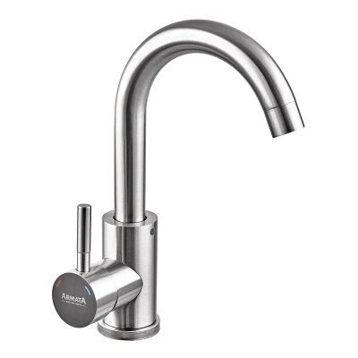 Змішувач для умивальника Armata SUS-001-C з нерж. сталі  (CH6478)