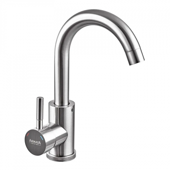Змішувач для умивальника Armata SUS-001-C з нерж. сталі  (CH6478)