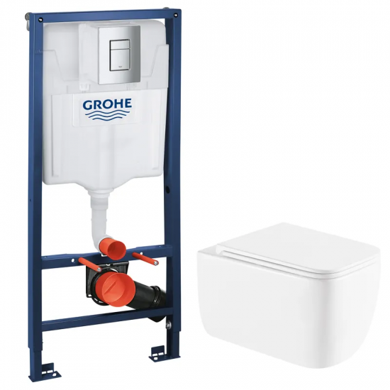 Комплект Grohe Set Унітаз DIVERSE-0301-T1 + Інсталяція Grohe Rapid SL 38772001 (38772001DIVERS0301T