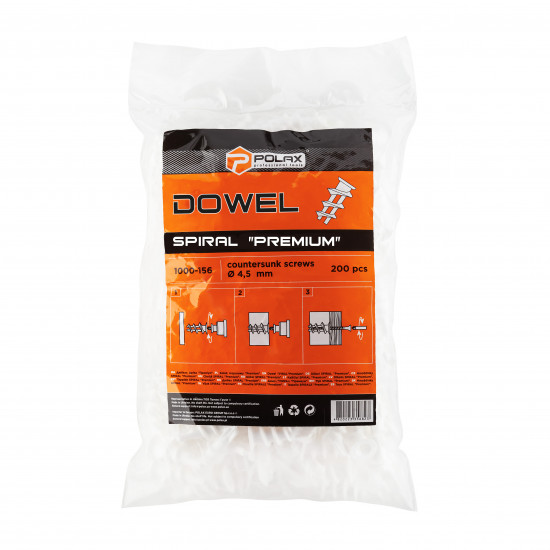 Дюбель DRIVA Polax для гіпсокартону Преміум 35х15 мм, 200 шт. (1000-156)