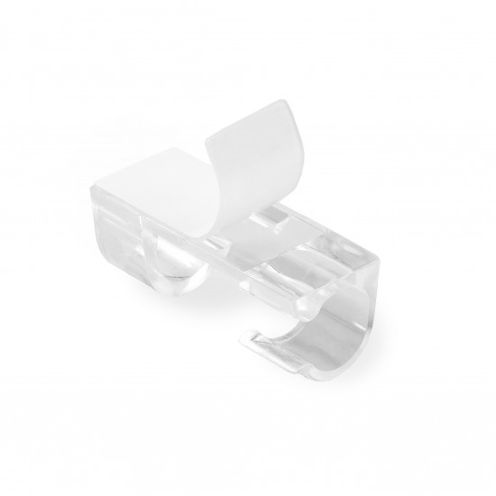 Кліпса кабельна Ø6-8 мм Polax самоклеюча 33х13 мм, 20 шт (37-174)