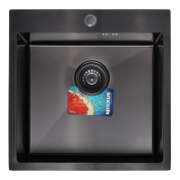 Мойка Mixxus Чёрная MX5050-200x1.0-PVD (MX0578)