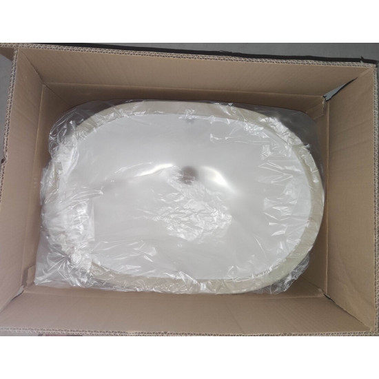 Раковина врізна під стільницю MIXXUS PREMIUM ELLIPSE-1701 570х385х205mm з переливом (MP6566)