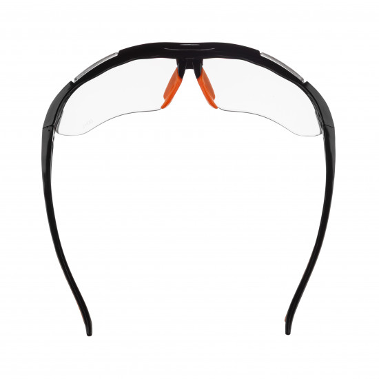 Очки защитные прозрачные Polax с поликарбонатными линзами и противоскользящими дужками (53-054)