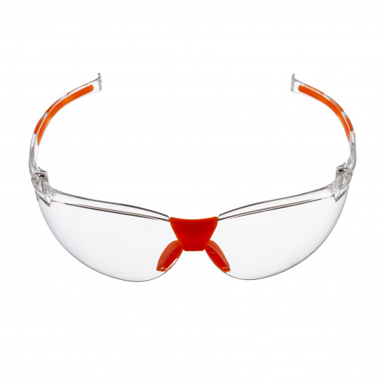 Окуляри захисні прозорі Polax з полікарбонатними лінзами та накладною для носа (53-055)