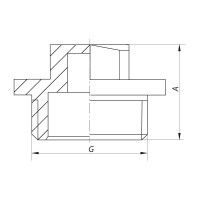 Заглушка Koer KF.P08M.WN - 3/4'' M без никеля (KR5572)