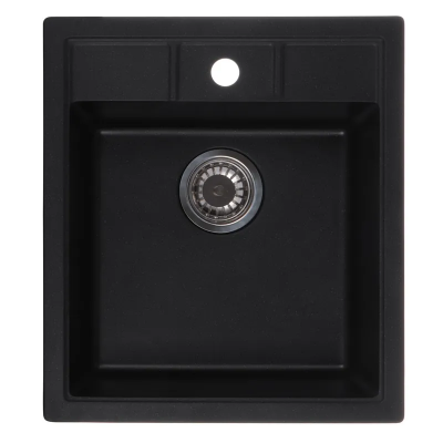 Мийка кухонна Zerix ZS-4651S-14 Чорний металік (ZX4570)
