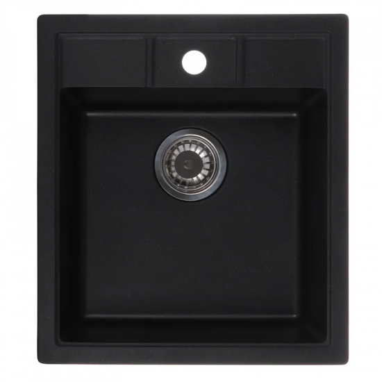 Мийка кухонна Zerix ZS-4651S-14 Чорний металік (ZX4570)