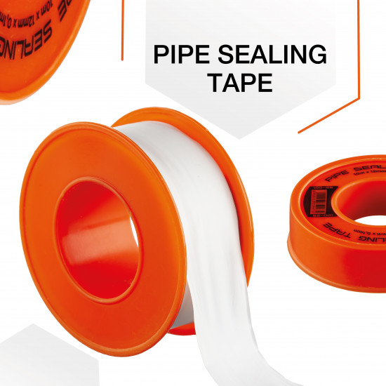 Фум стрічка Polax тефлонова ущільнювальна 10 м x 12 мм x 0,1 мм (52-001)