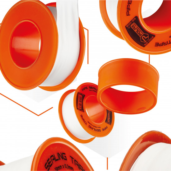 Фум стрічка Polax тефлонова ущільнювальна 15 м x 19 мм x 0,1 мм (52-002)