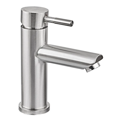 Змішувач для умивальника Armata SUS-001-A(N) з коротким виливом з нерж. сталі (без підведення)  (CH