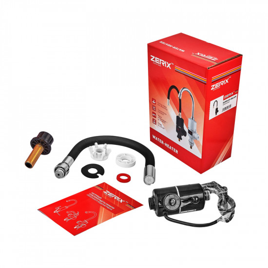 Проточний водонагрівач Zerix ELW06-F Black з силіконовим виливом (ZX5032)