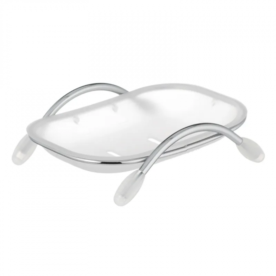 Мильниця настільна Zerix LR332-1 (пластик матовий білий) (ZX2700)