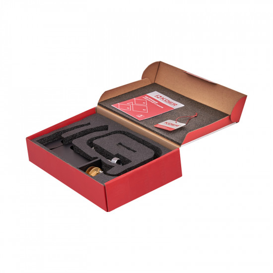 Змішувач для умивальника KOER KB-14007-05 водоспад (Колір чорний) (KR3447)