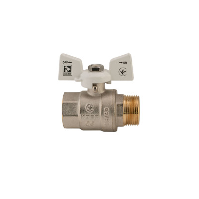 Кран кульовий KOER 3/4" ГШМ (KR.218.W) білий (KR0183)