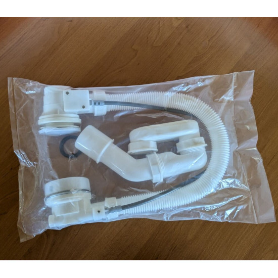 Сифон для ванни Koer BD-04-01 1 1/2'' напівавтомат з переливом, без ревізії (KR5442)