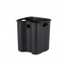 Відро для сміття з плавним закриттям квадратне Zerix Kubix-TC0106 Black 6 л колір чорний (ZX5890)