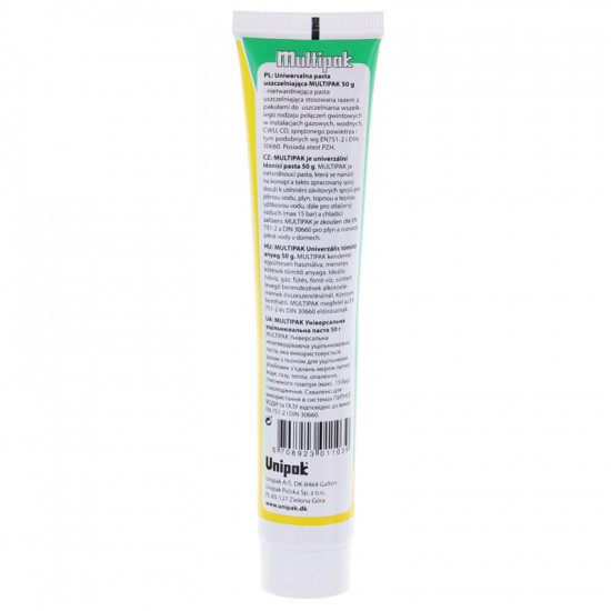 Паста для ущільнення різьбових з'єднань Unipak Multipak 50г (в тюбику) (UP0582)