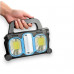 Ліхтар переносний 6168-3LED+5COB, power bank, 2х18650 акум., сонячна батарея, ЗУ microUSB, Box (20057)