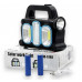 Ліхтар переносний 6168-3LED+5COB, power bank, 2х18650 акум., сонячна батарея, ЗУ microUSB, Box (20057)