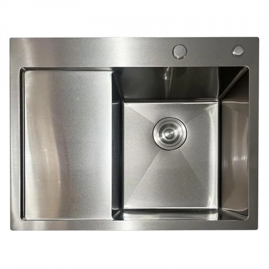 Мийка з нержавіючої сталі Mixxus MH6350R Nano-Silver (3.0/0.8) колір нержавійка (MI7046)