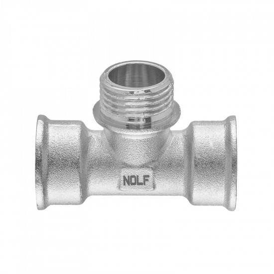 Трійник Nolf NFC.T06FMF-N-1/2''FMF нікельований (NF3098)