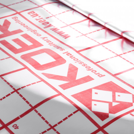 Пленка теплов отражающая металлизированная с разметкой 45 мкм Koer KR.8017 (KR3019)