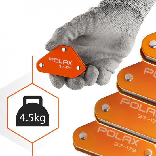 Набір магнітних тримачів для зварювання Polax 4 шт (37-179)