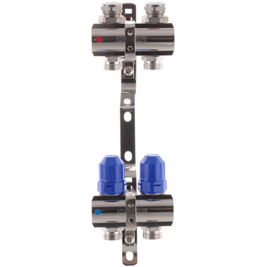 Колекторний блок з термостатичними клапанами Koer KR.1100-02 1"x2 ways (KR2628)