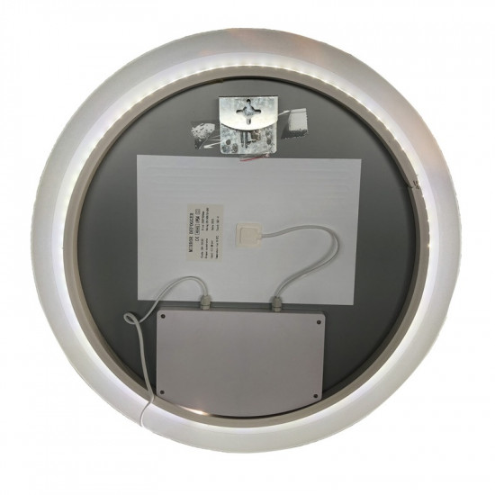 Дзеркало Zerix Solo MC02-80 з LED Touch, Anti-fog, димером, регулятором яскравості (ZX6066)