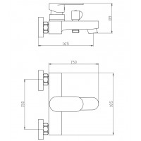 Смеситель для ванны Mixxus Bruno 009 (Euro) (MI6275)