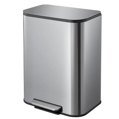 Відро для сміття з плавним закриттям прямокутне Mixxus Cubic-TC0105 SS Color 5л колір наржавійка (M