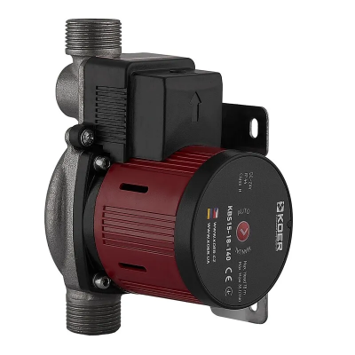 Насос повышения давления энергосбережения Koer KBS15-18-140 Н=18М, Q=2.1кбМ, P=85Вт (с гайками) (KP3