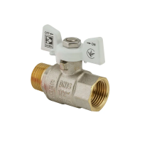 Кран шаровой KOER 1/2" ГШМ (KR.218.W) белый (KR0182)