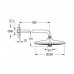 Верхній душ з настінним кронштейном Grohe Euphoria (26458000)