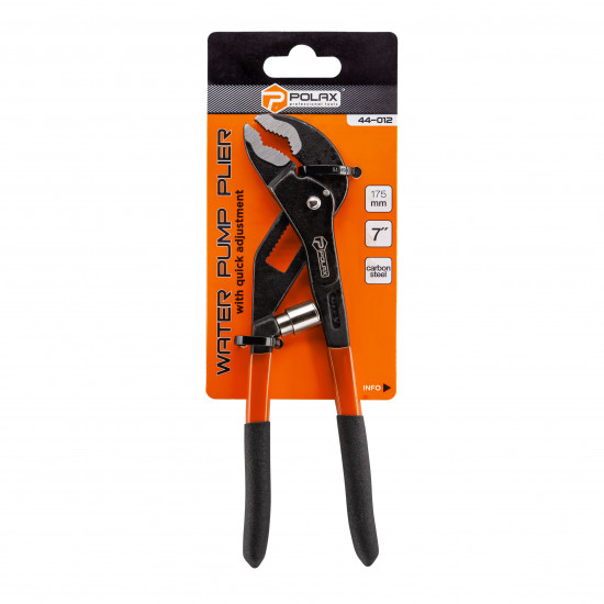 Ключ трубный Polax переставной с ресорой 175 мм (44-012)