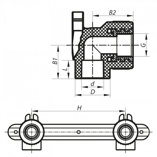 Монтажная планка 20x1 / 2F KOER K0127.PRO (KP0153)