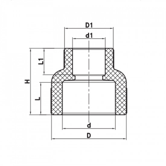 Муфта редукційна ВВ 75x50 PPR Koer K0209.PRO (KP2574)
