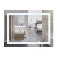 Зеркало Mixxus Warm MR02-100x60 (часы, LED-подсветка, антипоте́ние) (MI6003)