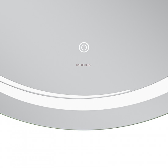 Зеркало Mixxus Premium WAVE MC04-90 (LED Touch, Anti-fog, диммер (3-6,5kK)) (MP6637)