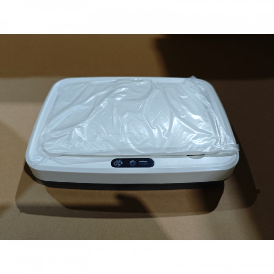 Відро для сміття сенсорне прямокутне Mixxus WAVE-TC0110 White 10 л колір білий (MI7073)