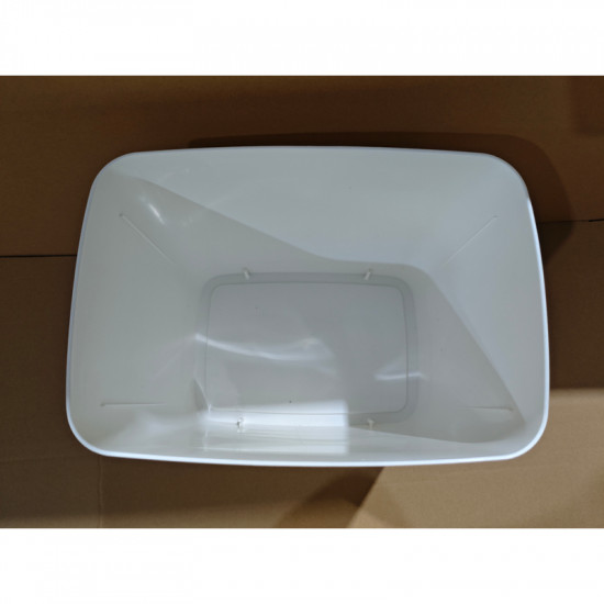 Відро для сміття сенсорне прямокутне Mixxus WAVE-TC0110 White 10 л колір білий (MI7073)