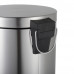 Відро для сміття з плавним закриттям кругле Zerix Solo-TC0205 SS Color 5л колір нержавійка (ZX5888)