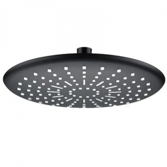 Лійка для душу стельова Mixxus SH-15-OH Black (230мм) (LE2783)