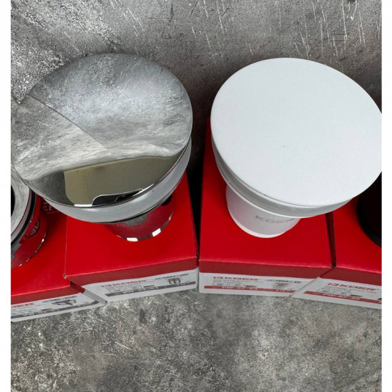 Донний клапан для раковини Koer PW-07-03 1 1/4'' з переливом автоматичний СLICK-СLACK (Колір білий) Донний клапан для раковини Koer PW-07-03 1 1/4'' з переливом автоматичний СLICK-СLACK (Колір білий)